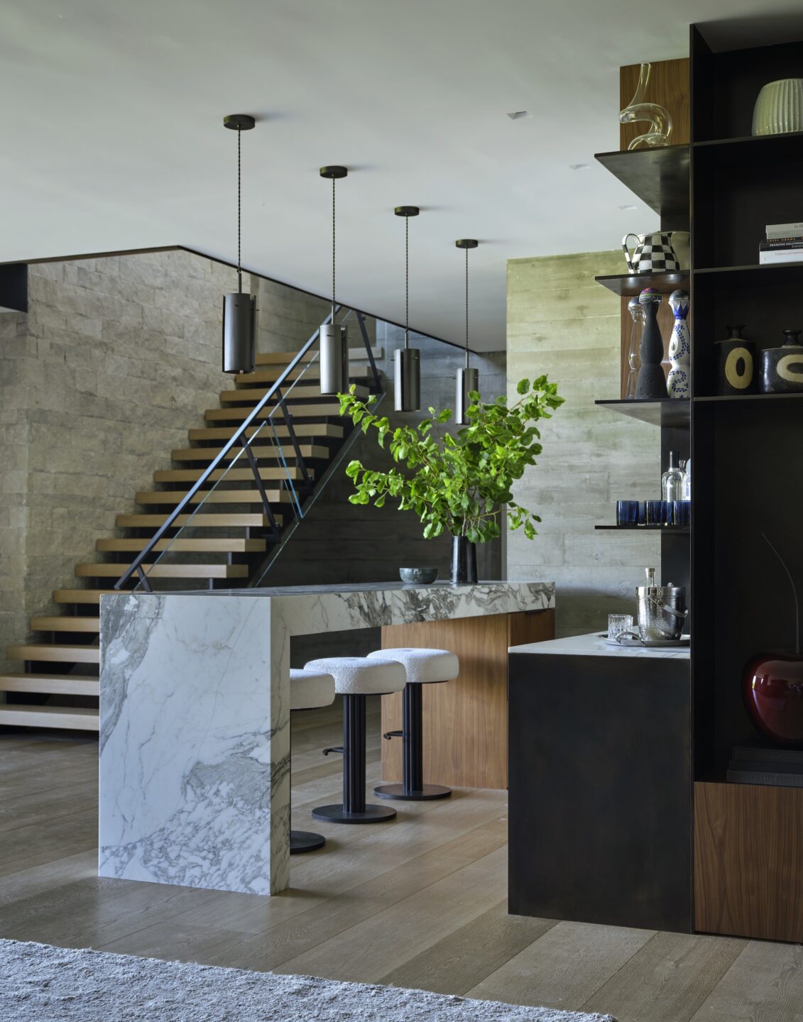 Jennifer-Robin-Interiors-Atherton-Estate-California-Bar-Countertop