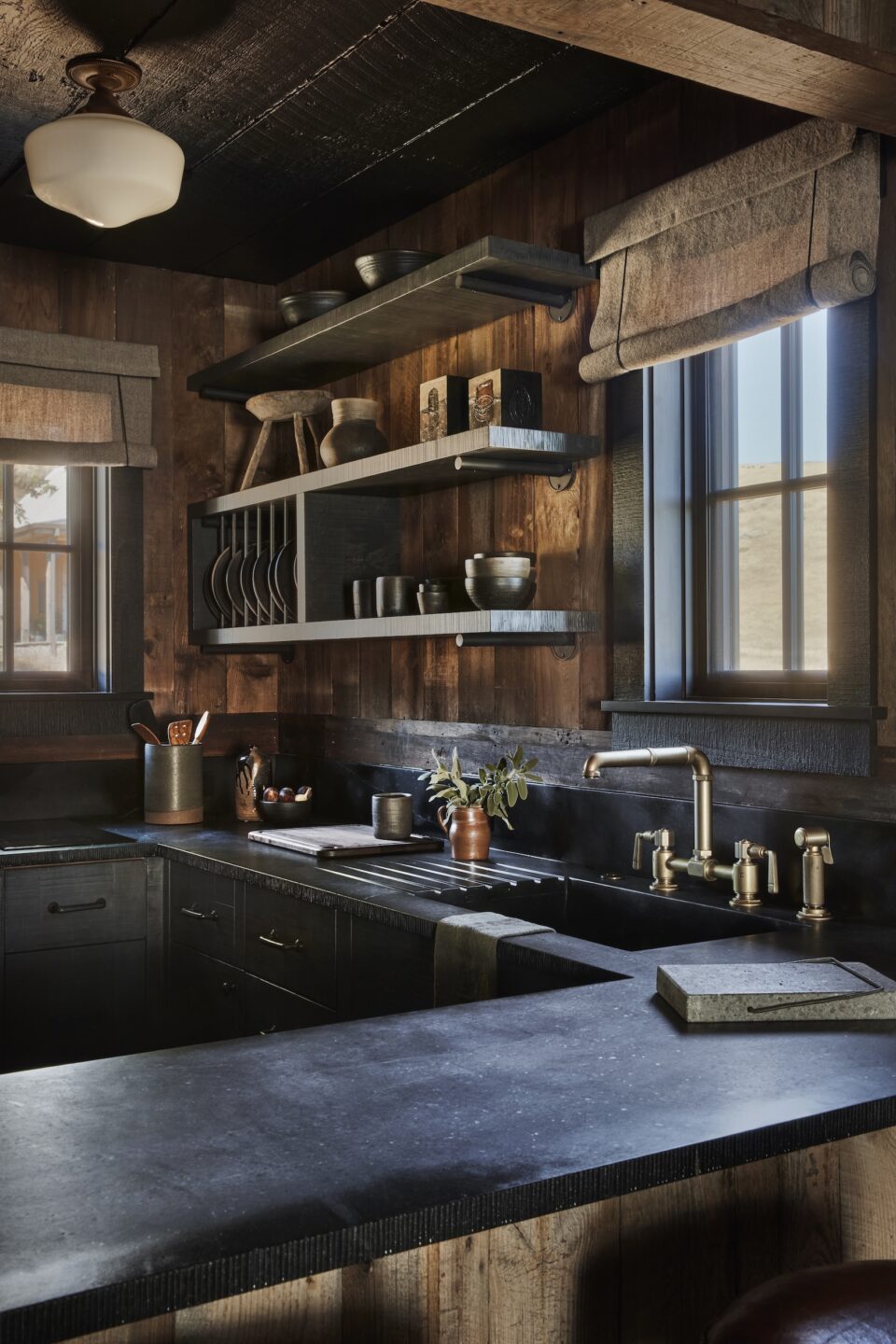 Jennifer-Robin-Interiors-California-Historic-Farmhouse-Cowboy-Cabins-Kitchen